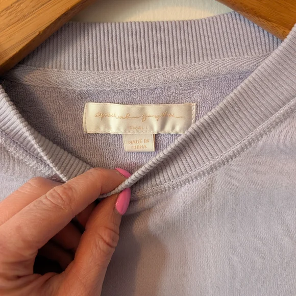 Spiritual Gangster Lavender Peace Sweater - Picture 2 of 3